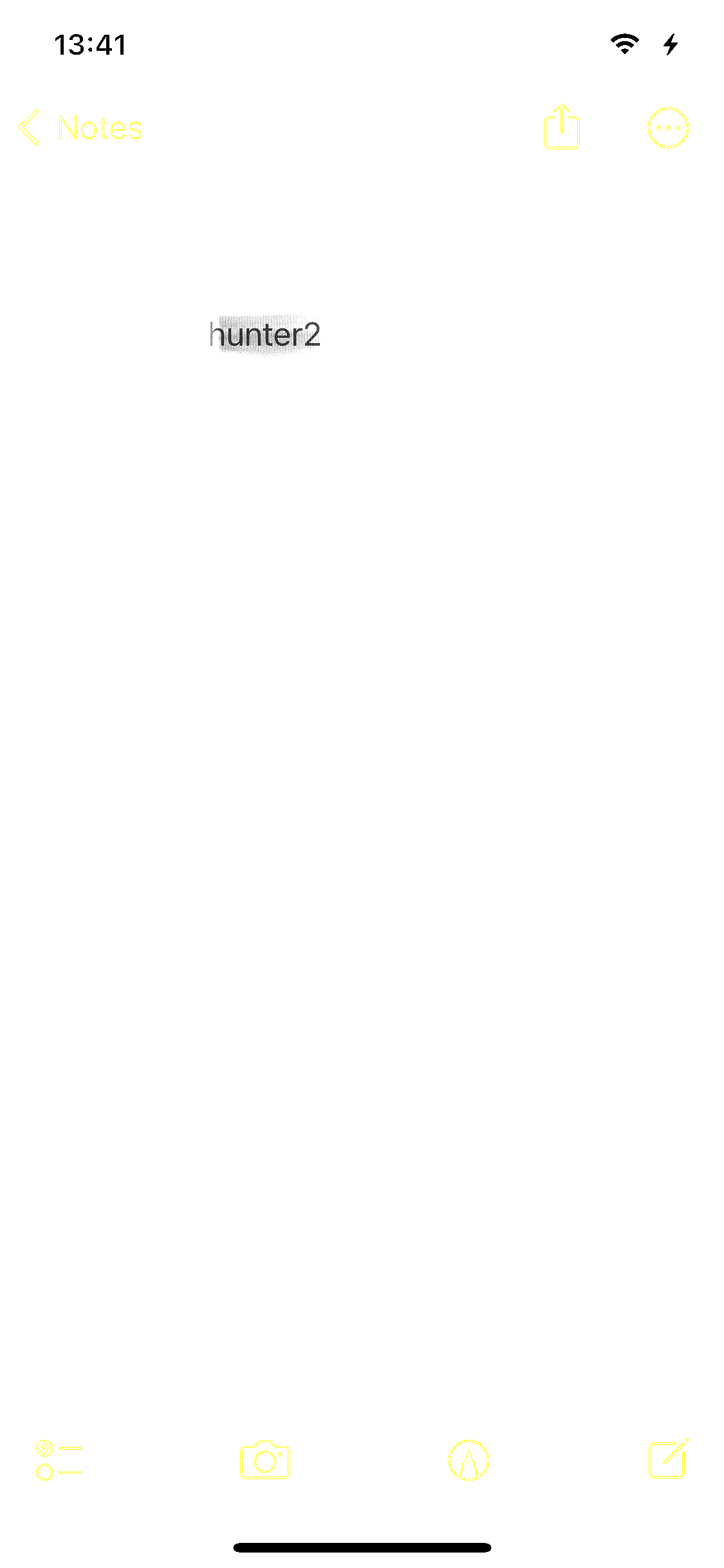 Example of a screenshot with blacked out text revealed